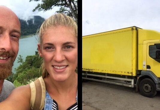 Parret køber snavset lastbil for 31 000 kr – kig ind for at se hvilket drømmehjem de har skabt