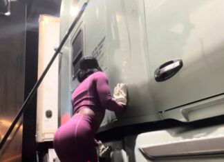 Rolling Strong on My First Dedicated Route – Female Truck Driver Going Viral for Her Hard Work and Dedication